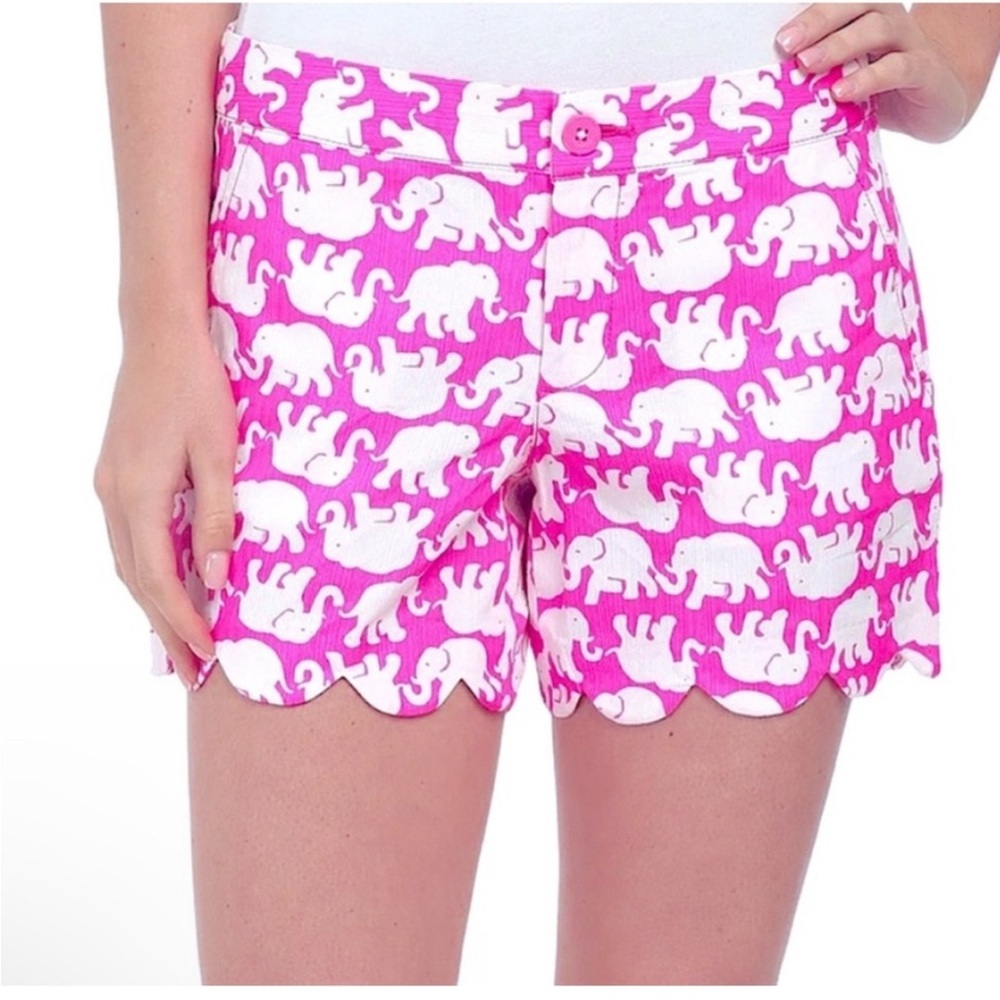 New Lilly PulitzerPink  Elephant Print buttercup Women's Shorts